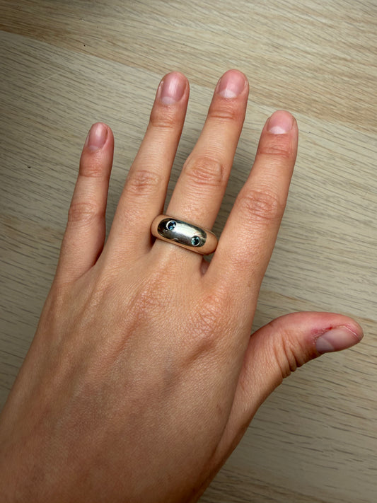 ONE OFF Thick Sapphire Comfort Band (ready to ship)