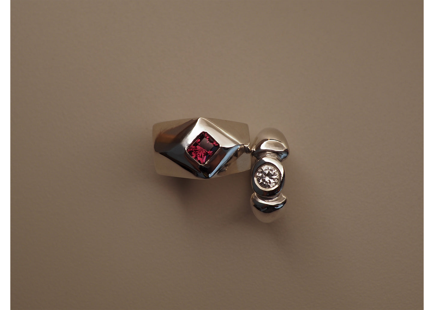 Anillo de rodolita ÚNICO (listo para enviar)