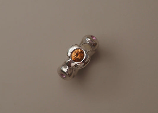 ONE OFF Sunset dreams Tourmaline and Topaz Cocktail Ring