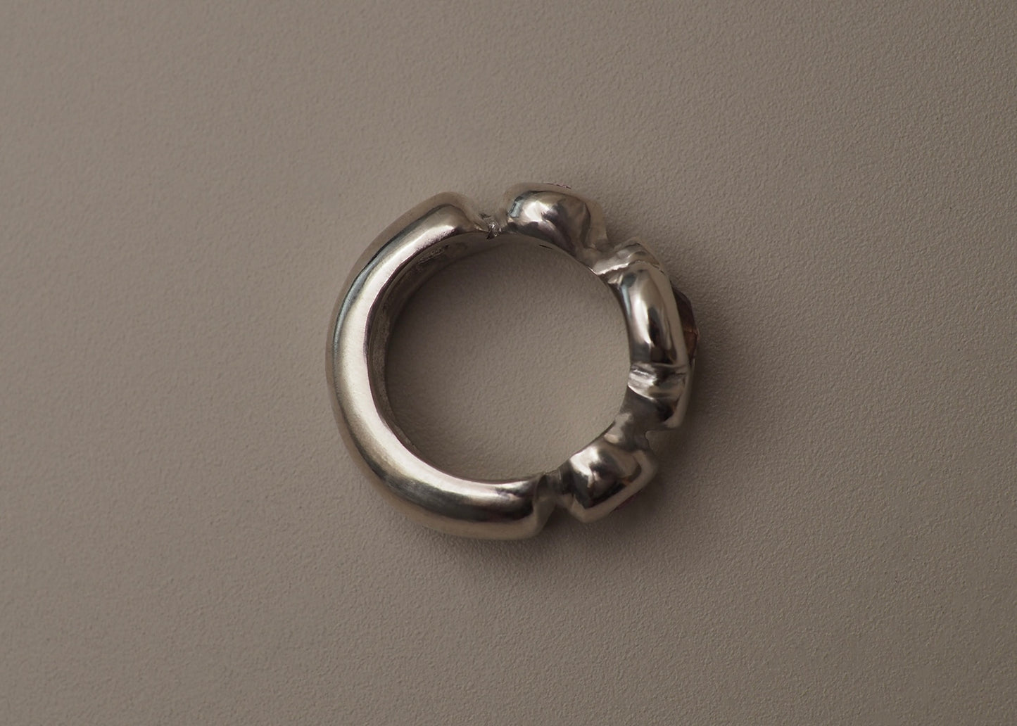Anillo cóctel SUEÑOS AL ATARDECER Turmalina y Topacio EJEMPLAR ÚNICO