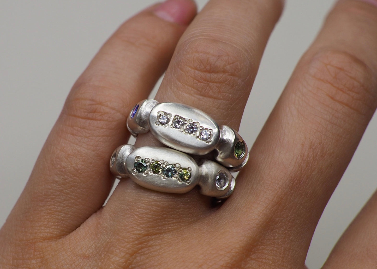Anillo Guijarro Zafiro PIEZA ÚNICA (listo para enviar)