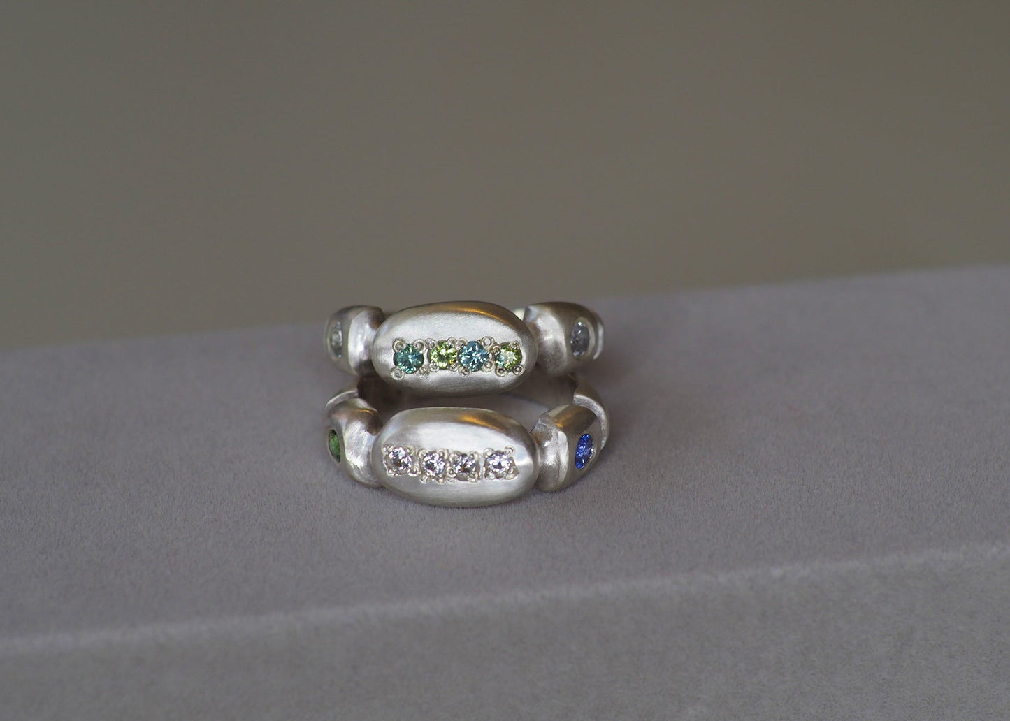 Anillo Guijarro Zafiro PIEZA ÚNICA (listo para enviar)