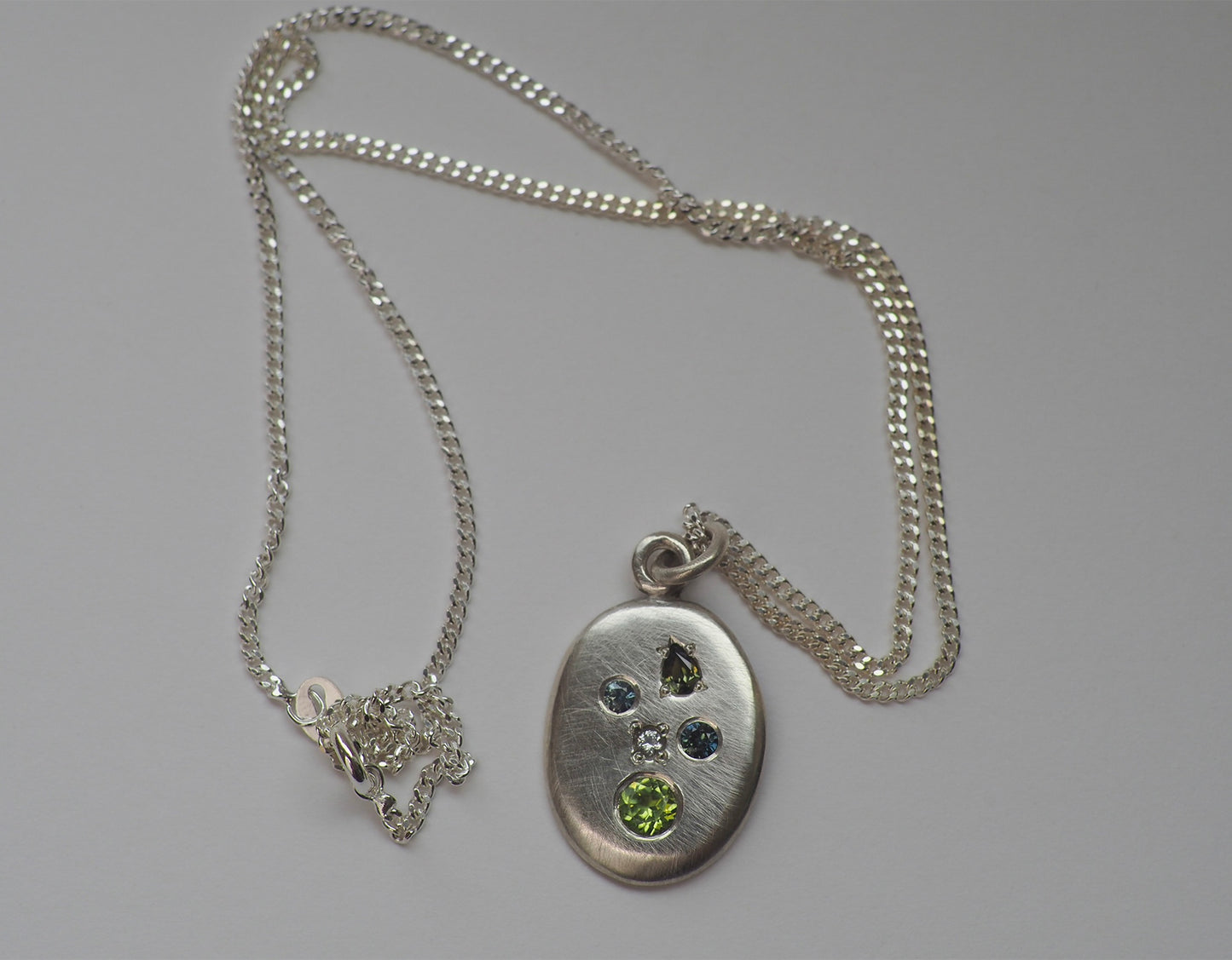 ONE OFF Sapphire Creme Egg Pendant (ready to ship)