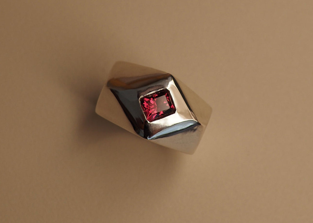 Anillo de rodolita ÚNICO (listo para enviar)